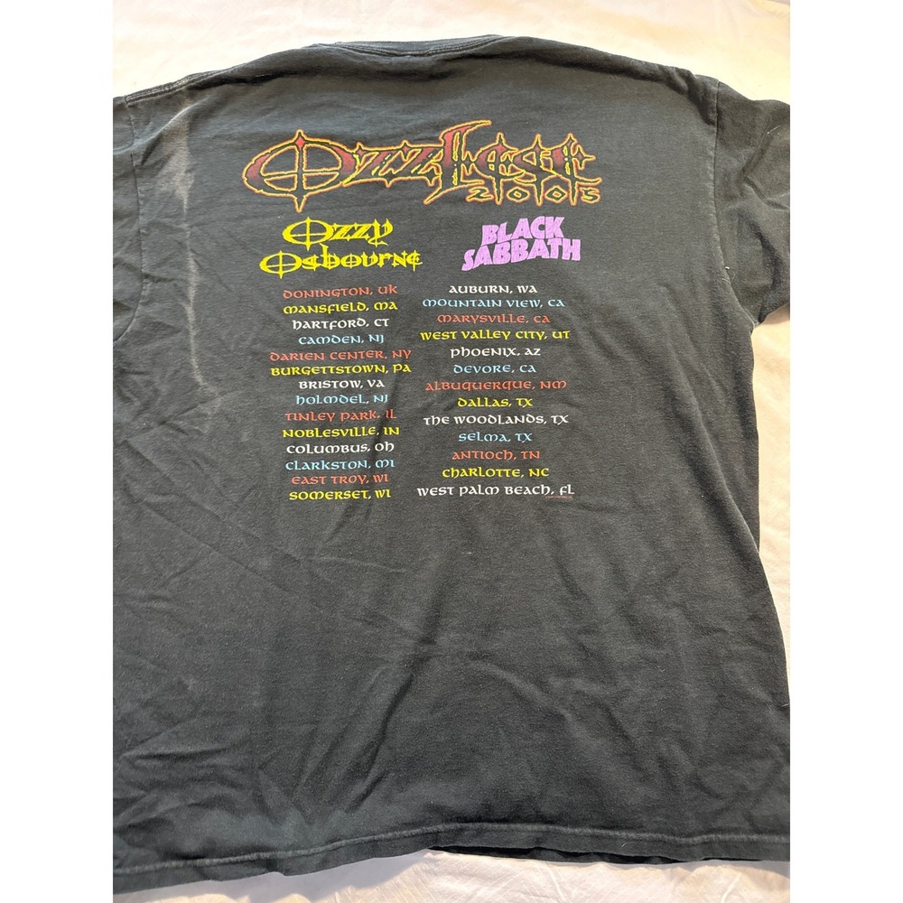 Vintage Ozzfest 2005 Tour Shirt Ozzy Osbourne Black Sabbath XL Black Anvil - Picture 7 of 10